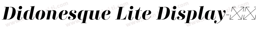 Didonesque Lite Display字体转换